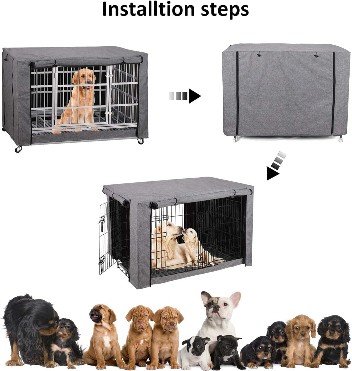 Polyester Dog Crate Cover