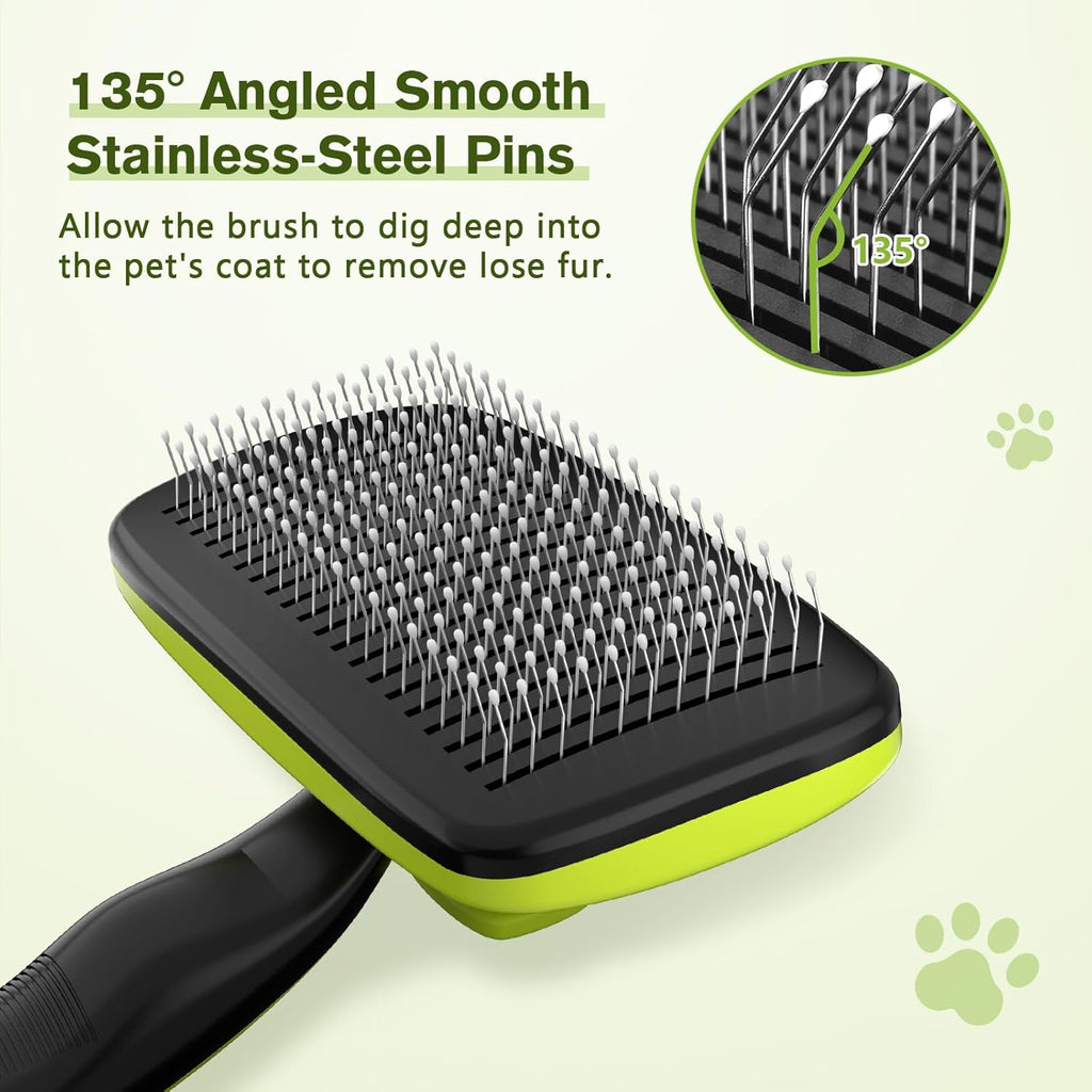 pecute Self-Cleaning Pet Grooming Brush