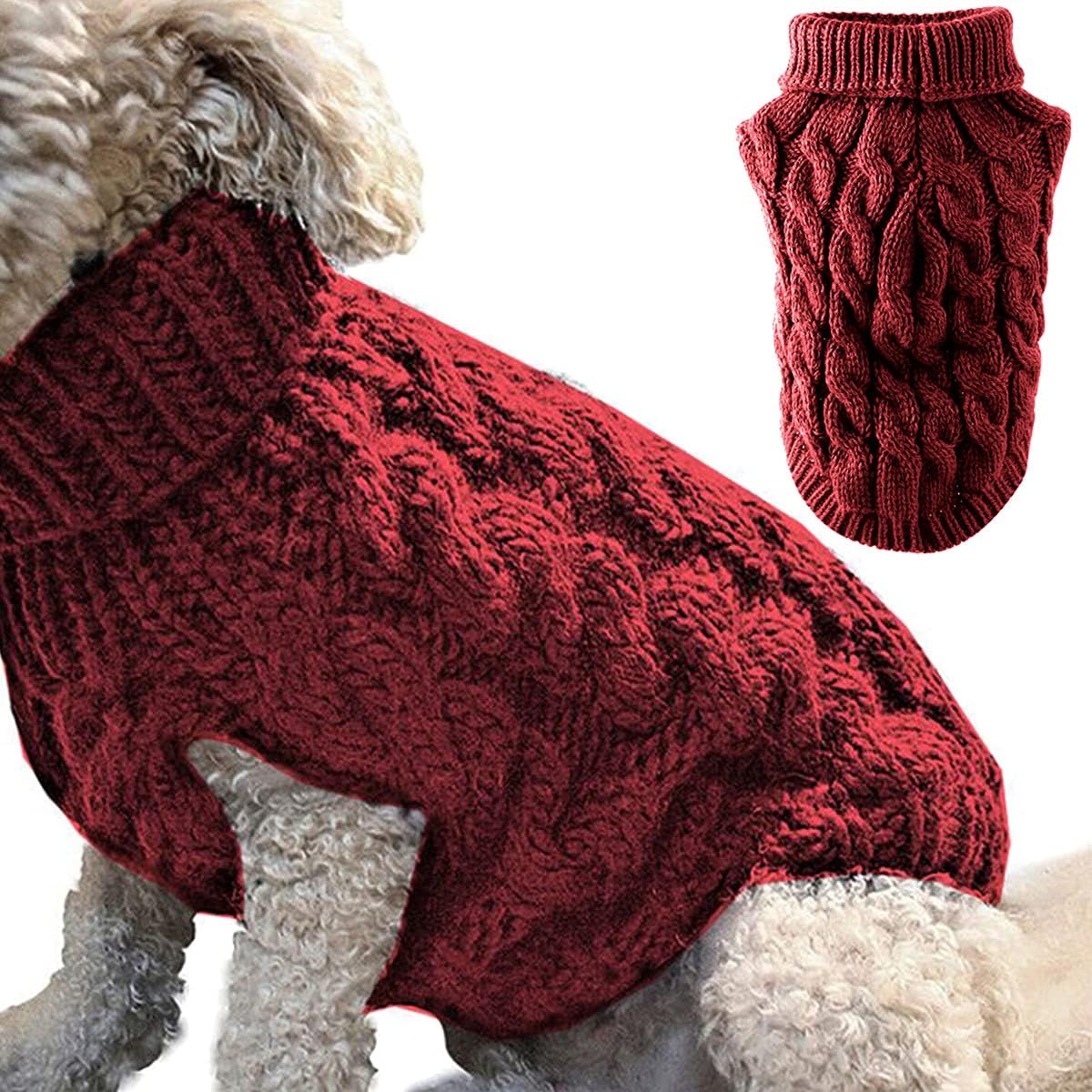 Knitted Turtleneck Jumper for Dogs and Cats