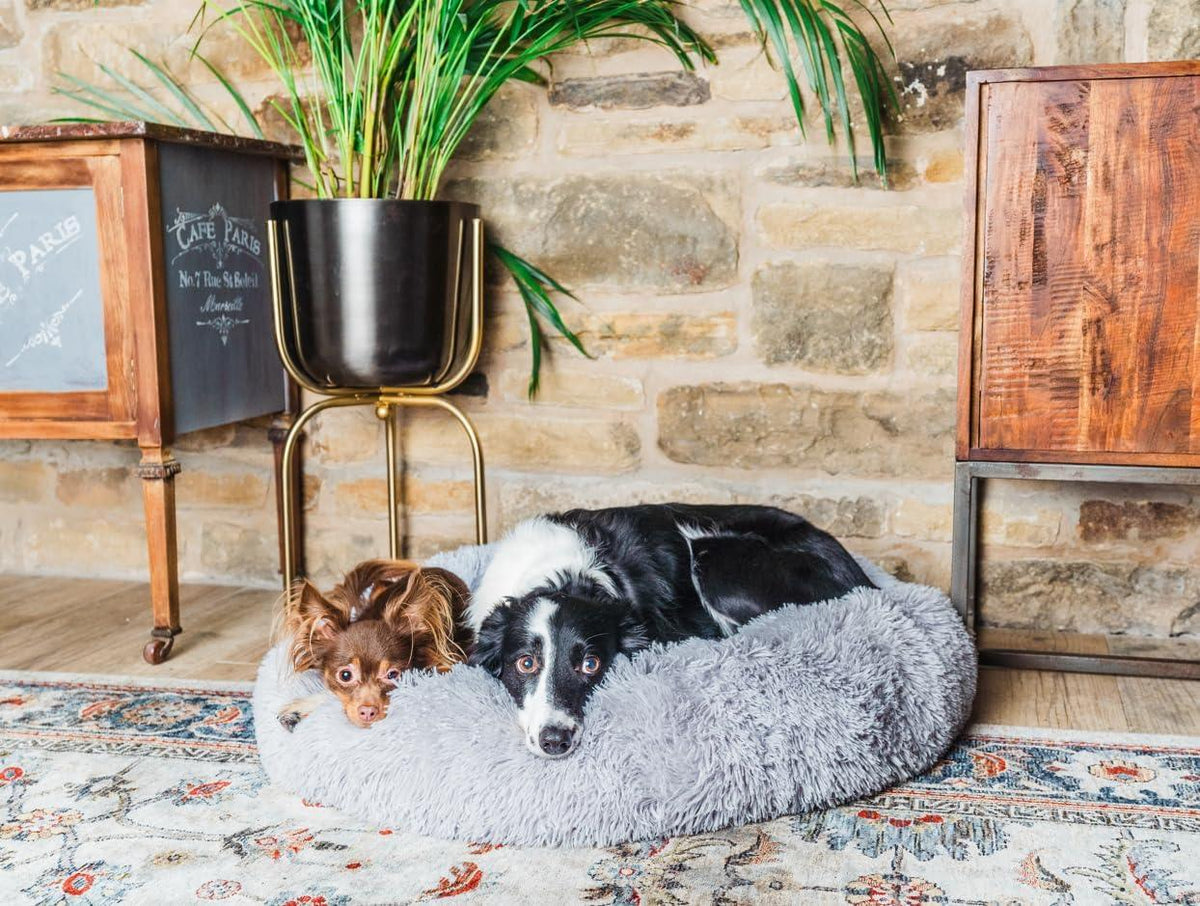 Woof & Whiskers Faux-Fur Donut Pet Bed
