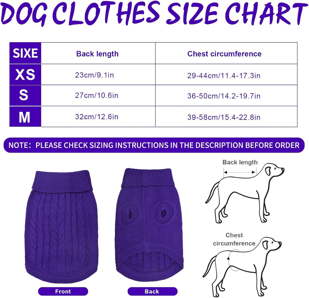 Knitted Jumper for Small Dogs