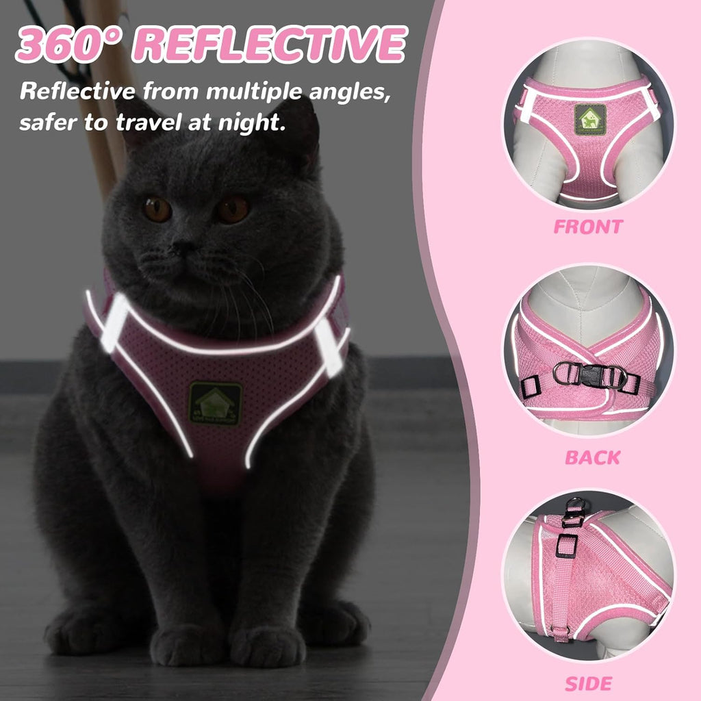 Reflective Mesh Pet Harness and Lead Set