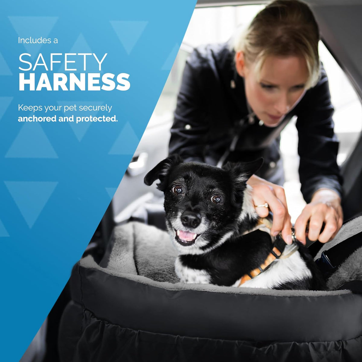 FurDreams Padded Dog Car Booster Seat