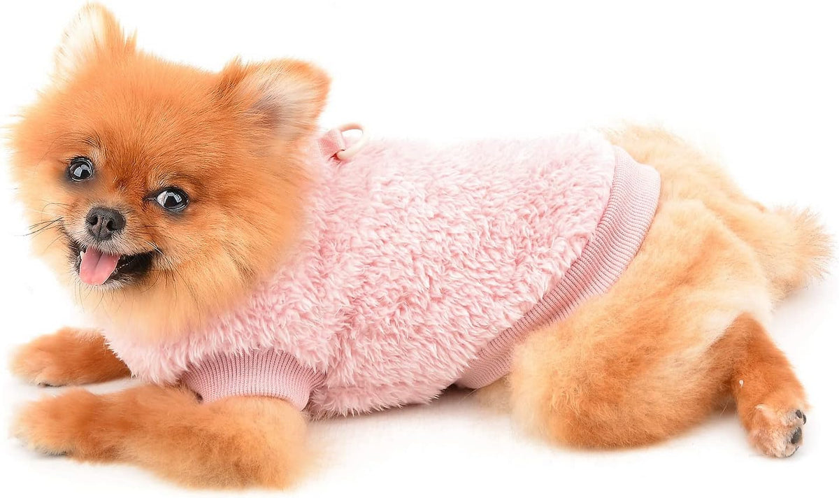 SMALLLEE_LUCKY_STORE Turtleneck Sherpa Pet Jumper