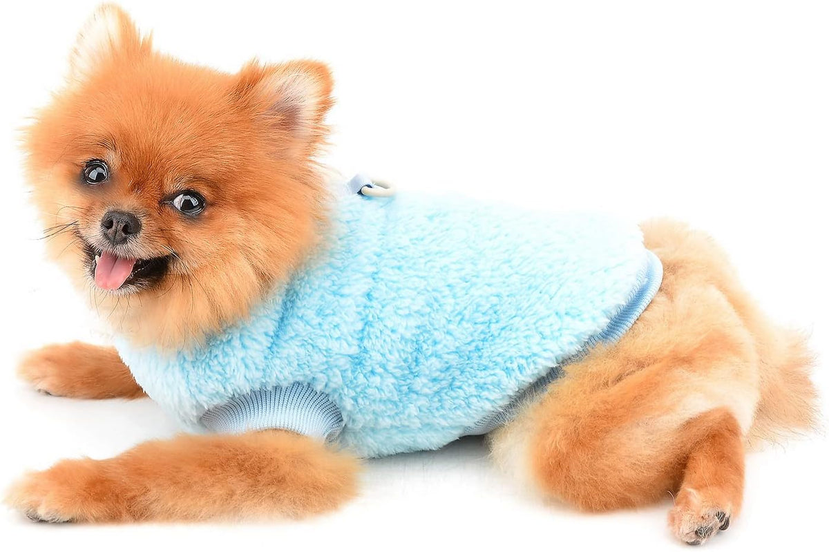 SMALLLEE_LUCKY_STORE Turtleneck Sherpa Pet Jumper