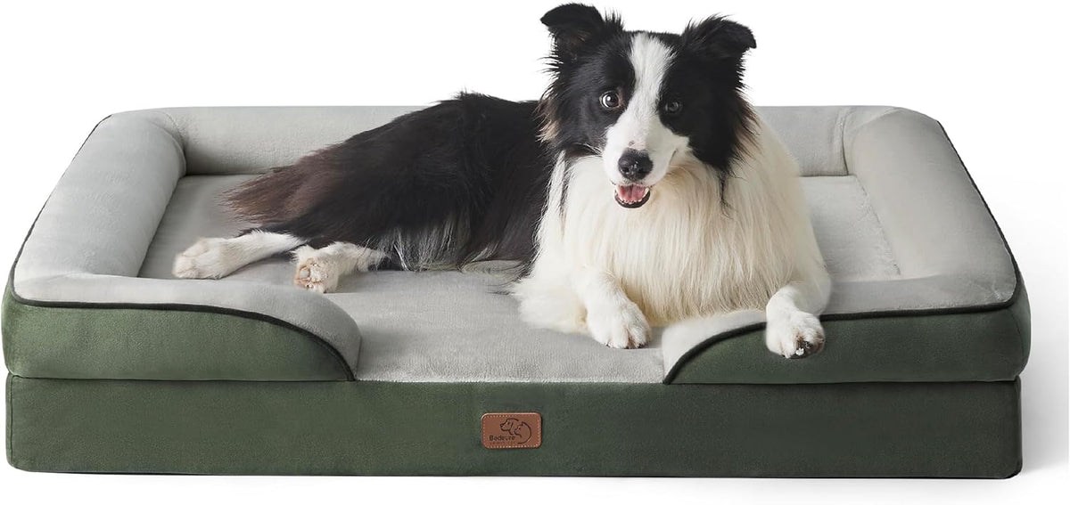 Bedsure Foam Dog Sofa Bed with Removable Cover