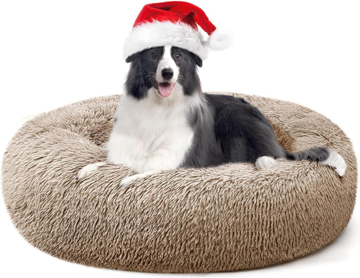 YOJOGEE Faux-Fur Donut Pet Bed