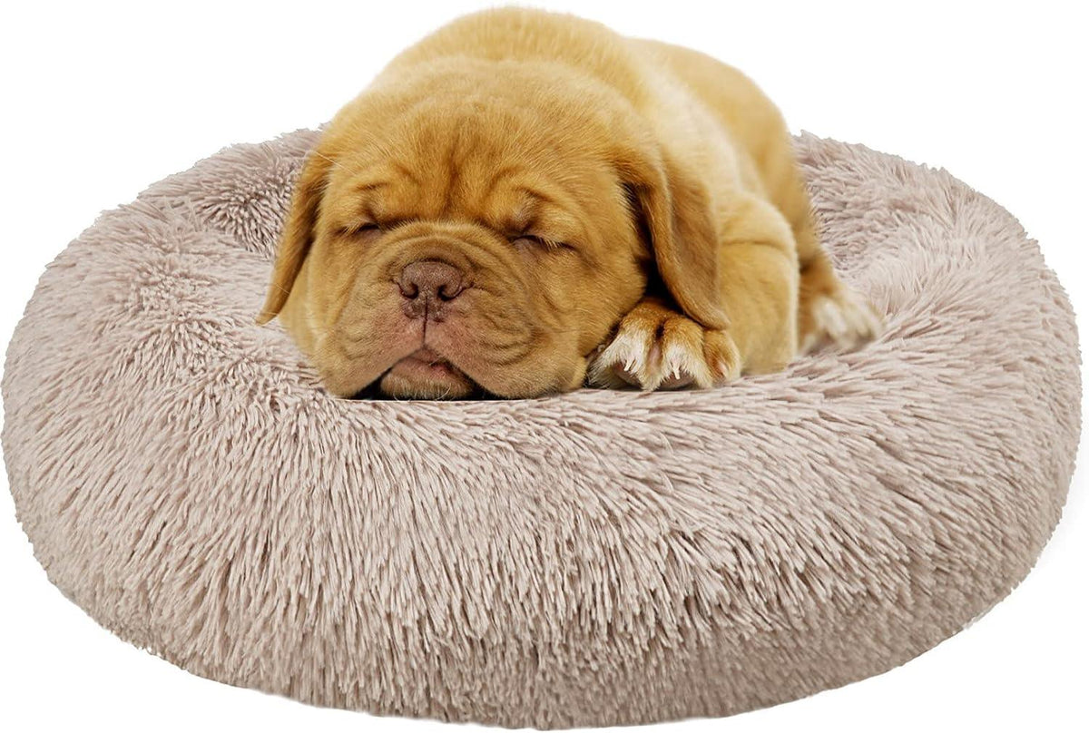 Enjamoy Round Plush Donut Pet Bed