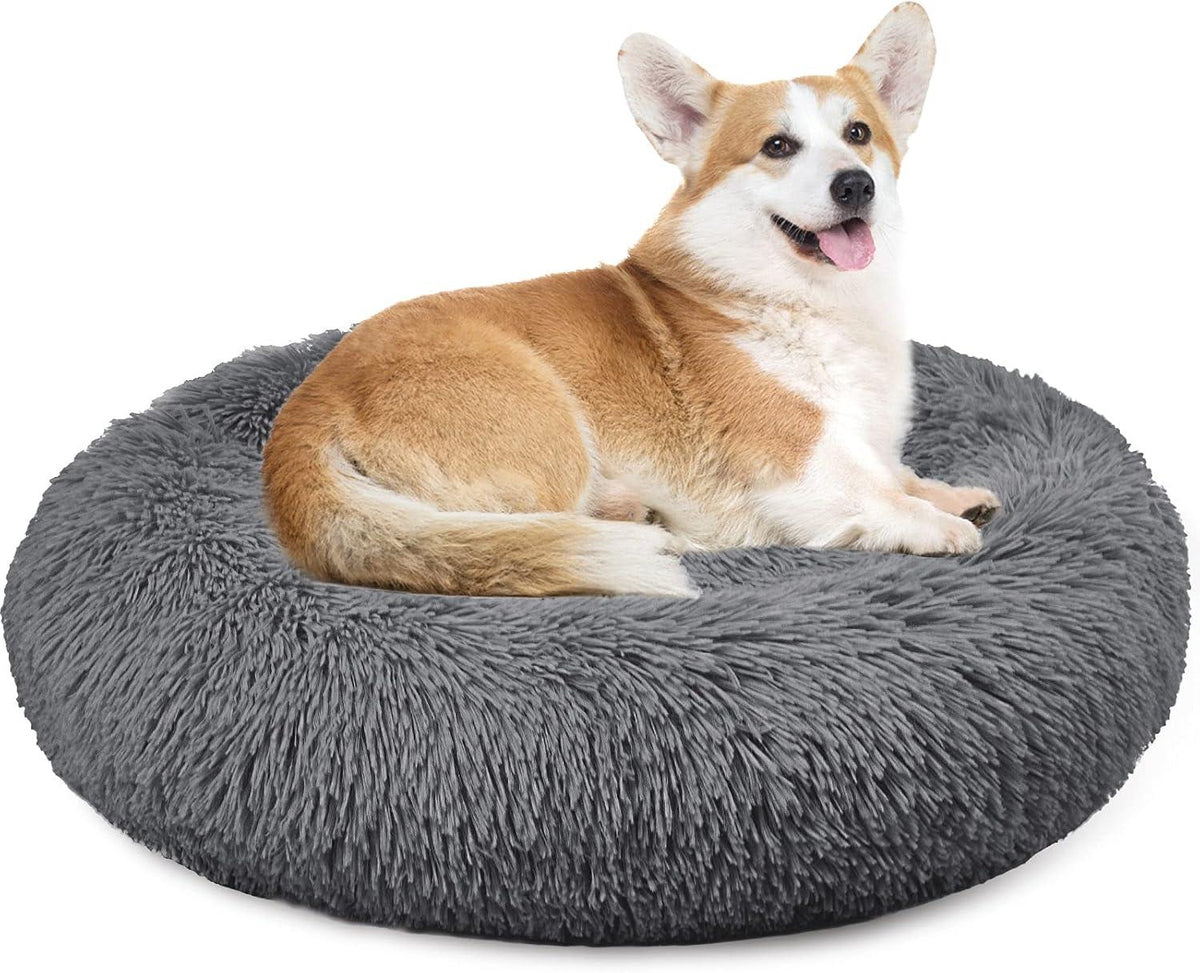 Enjamoy Round Plush Donut Pet Bed