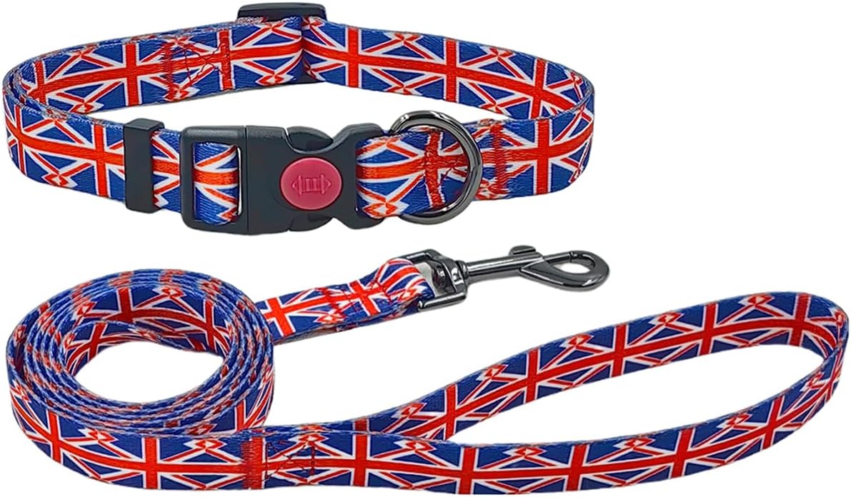 Olahibi Patterned Dog Collar and Lead Sets