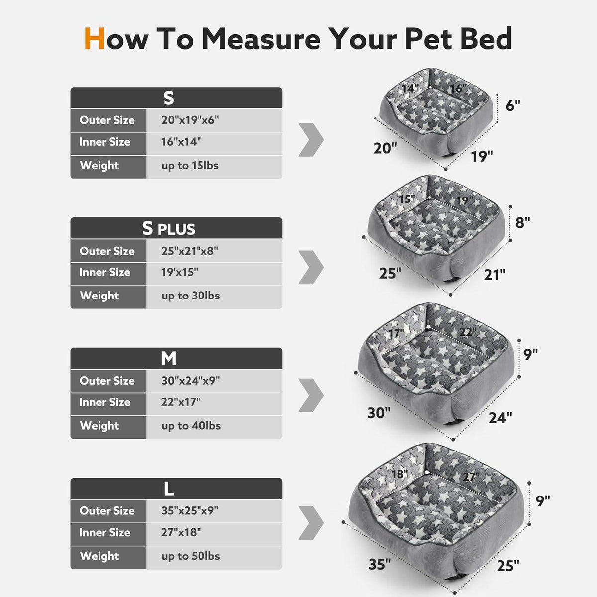 MIXJOY Washable Plush Dog Bed
