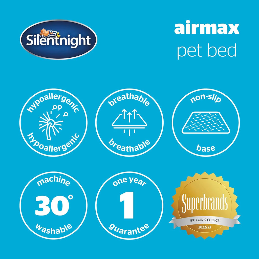 Silentnight Airmax Dog Bed with Reversible Cushion