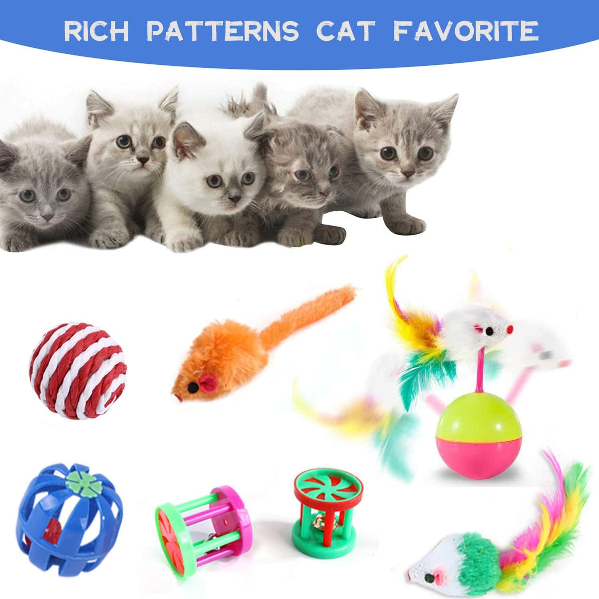 Wefine Cat Tunnel and Toy Sets
