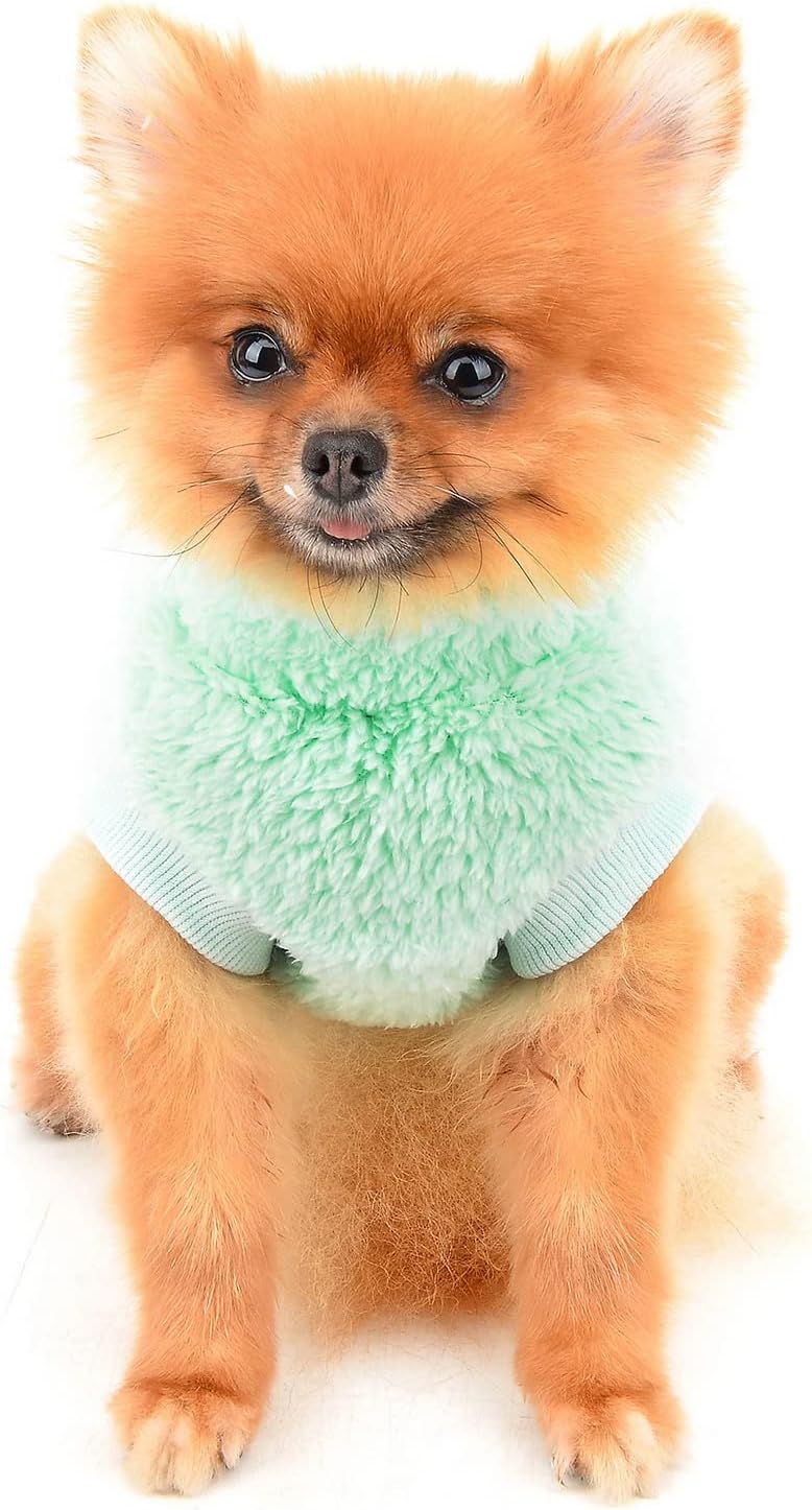 SMALLLEE_LUCKY_STORE Turtleneck Sherpa Pet Jumper