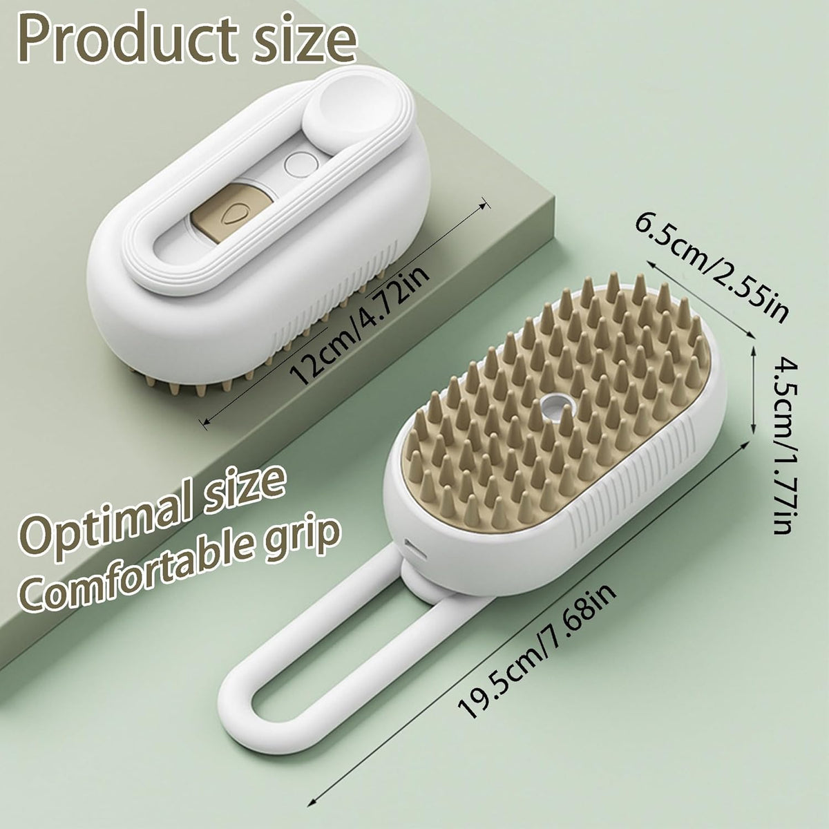 Cuskedye Self-Cleaning Pet Brush with Water Spray
