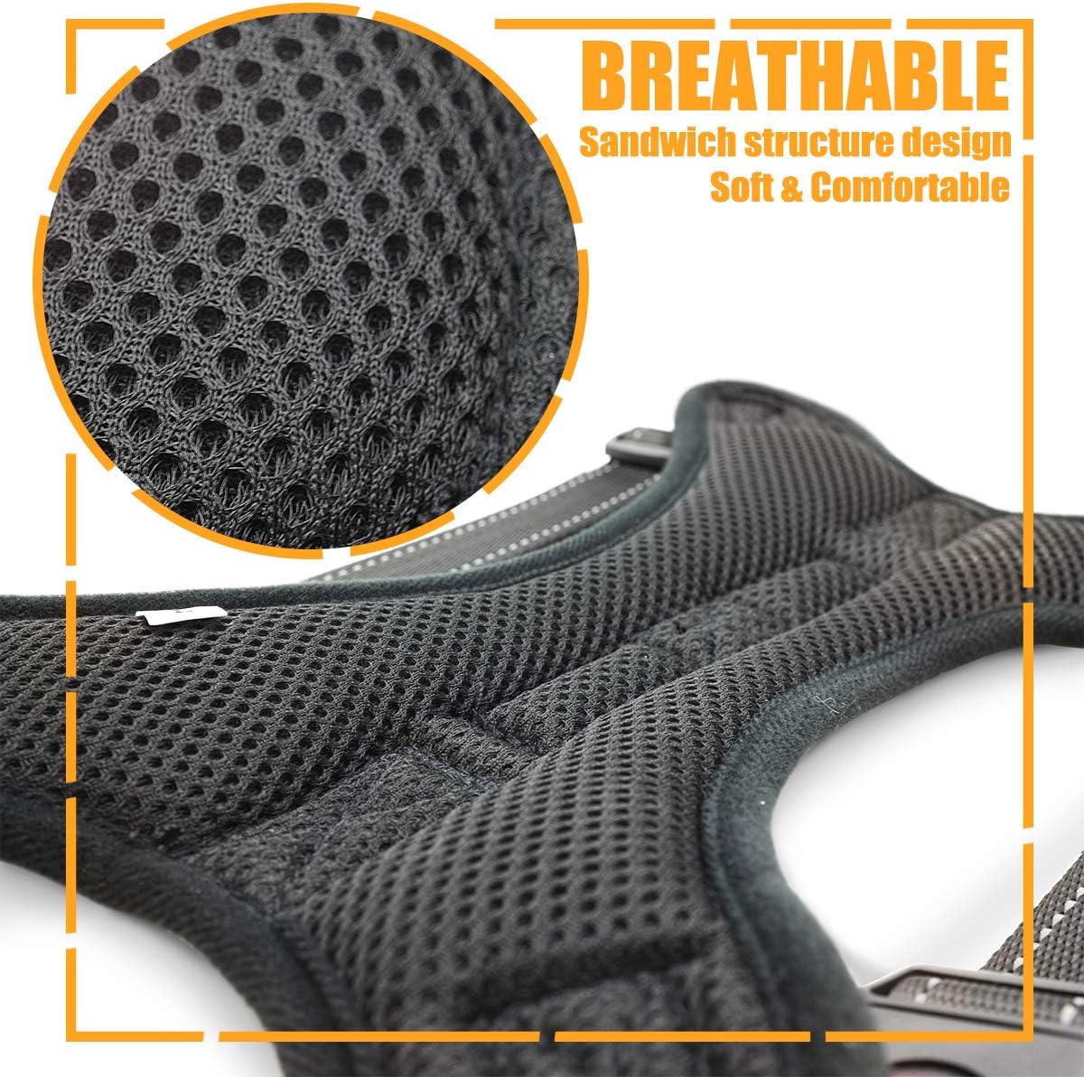 Musonic Adjustable Padded Dog Harness