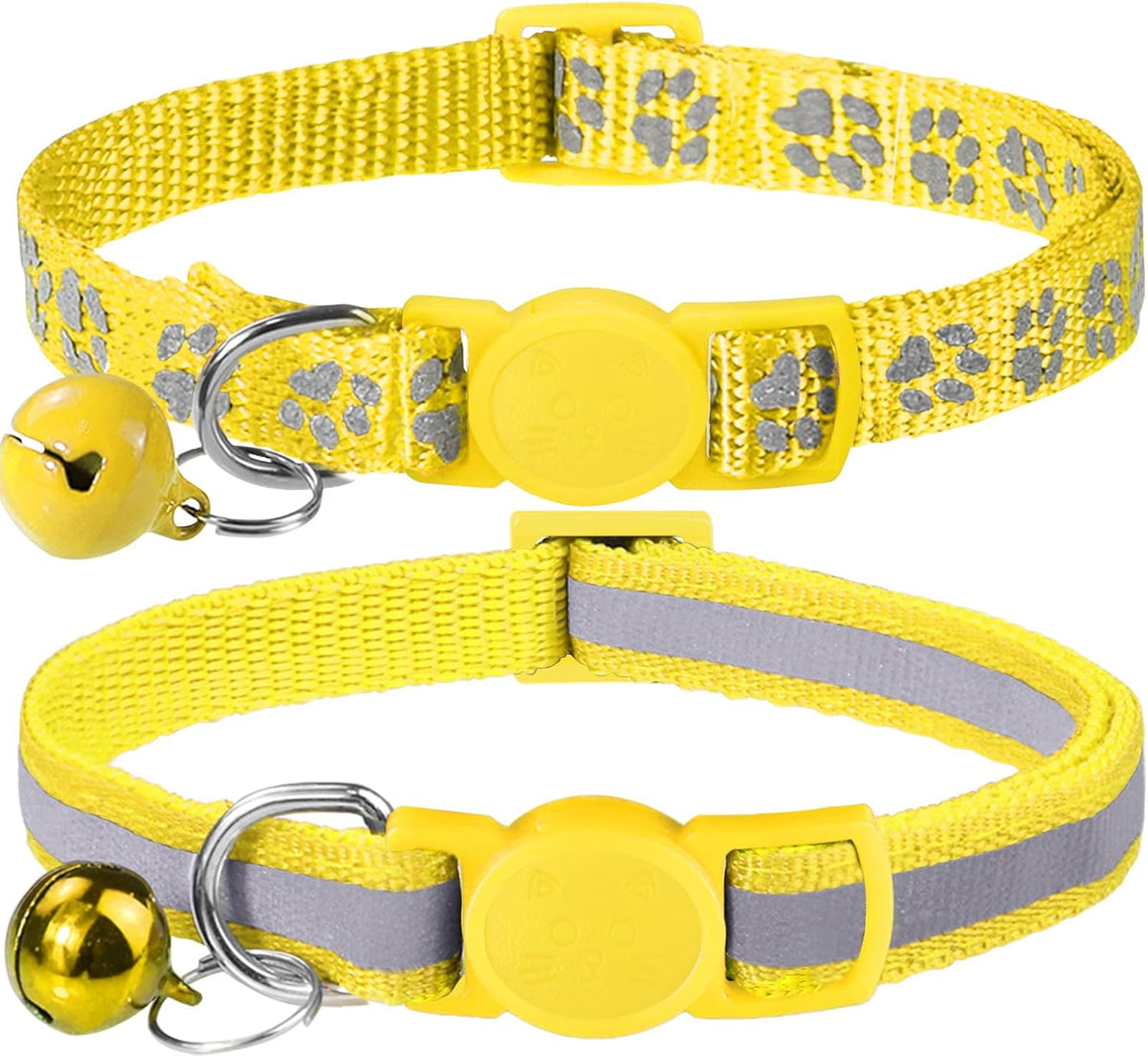 Taglory Reflective Cat Collars with Bells, Pack of 2
