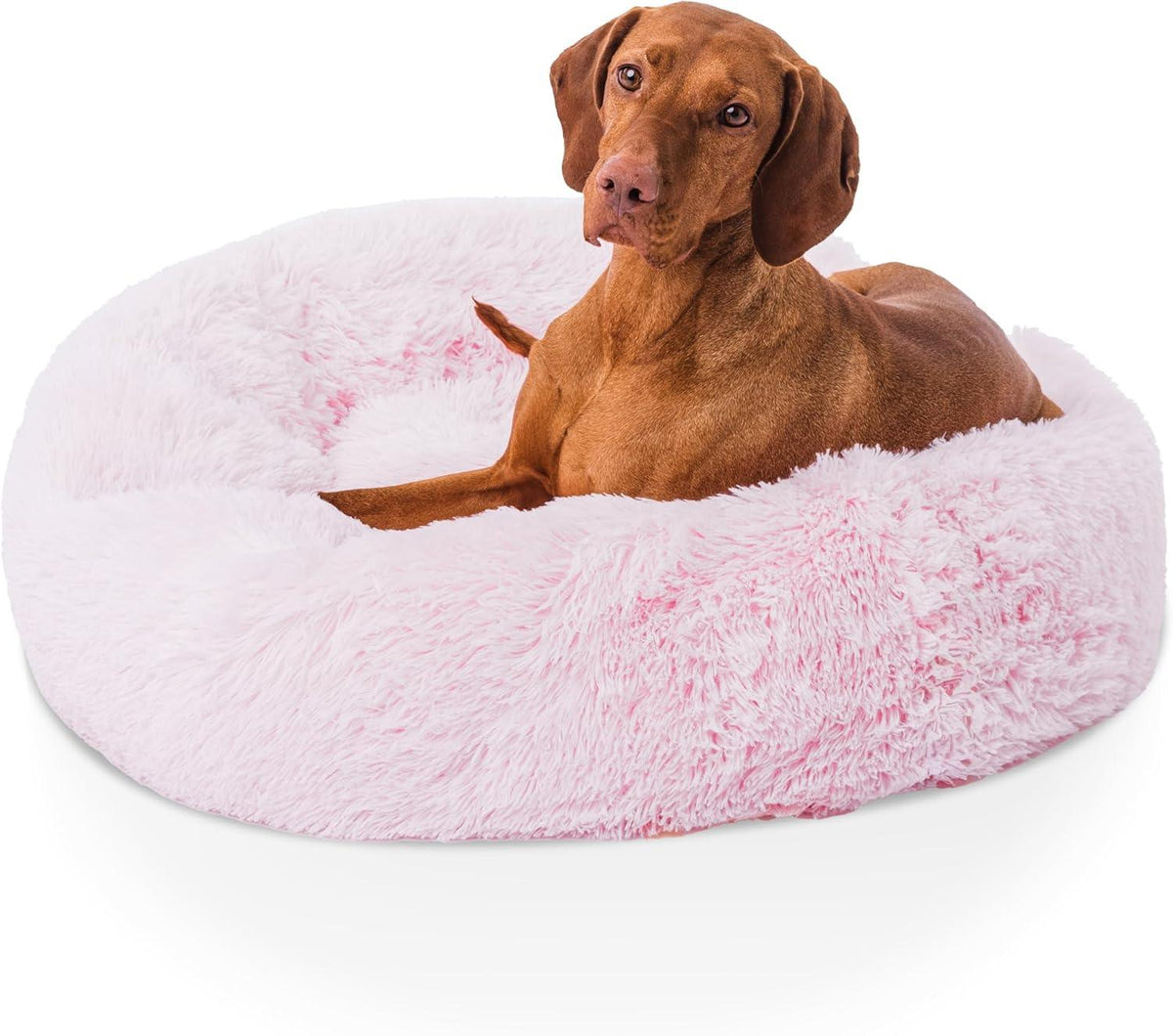 Woof & Whiskers Faux-Fur Donut Pet Bed
