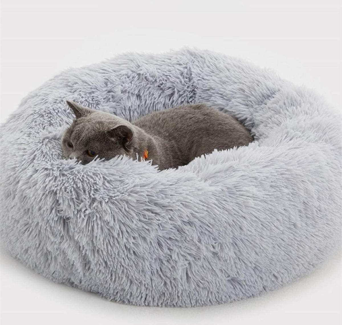 Enjamoy Round Plush Donut Pet Bed