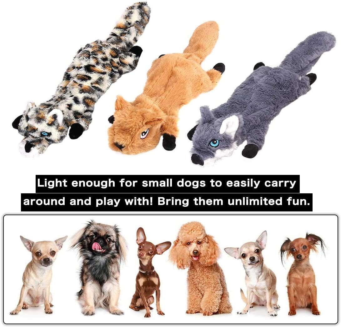 Newthinking Stuffing-Free Squeaky Dog Toy Sets