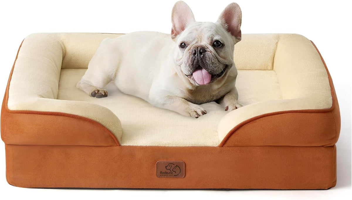 Bedsure Foam Dog Sofa Bed with Removable Cover