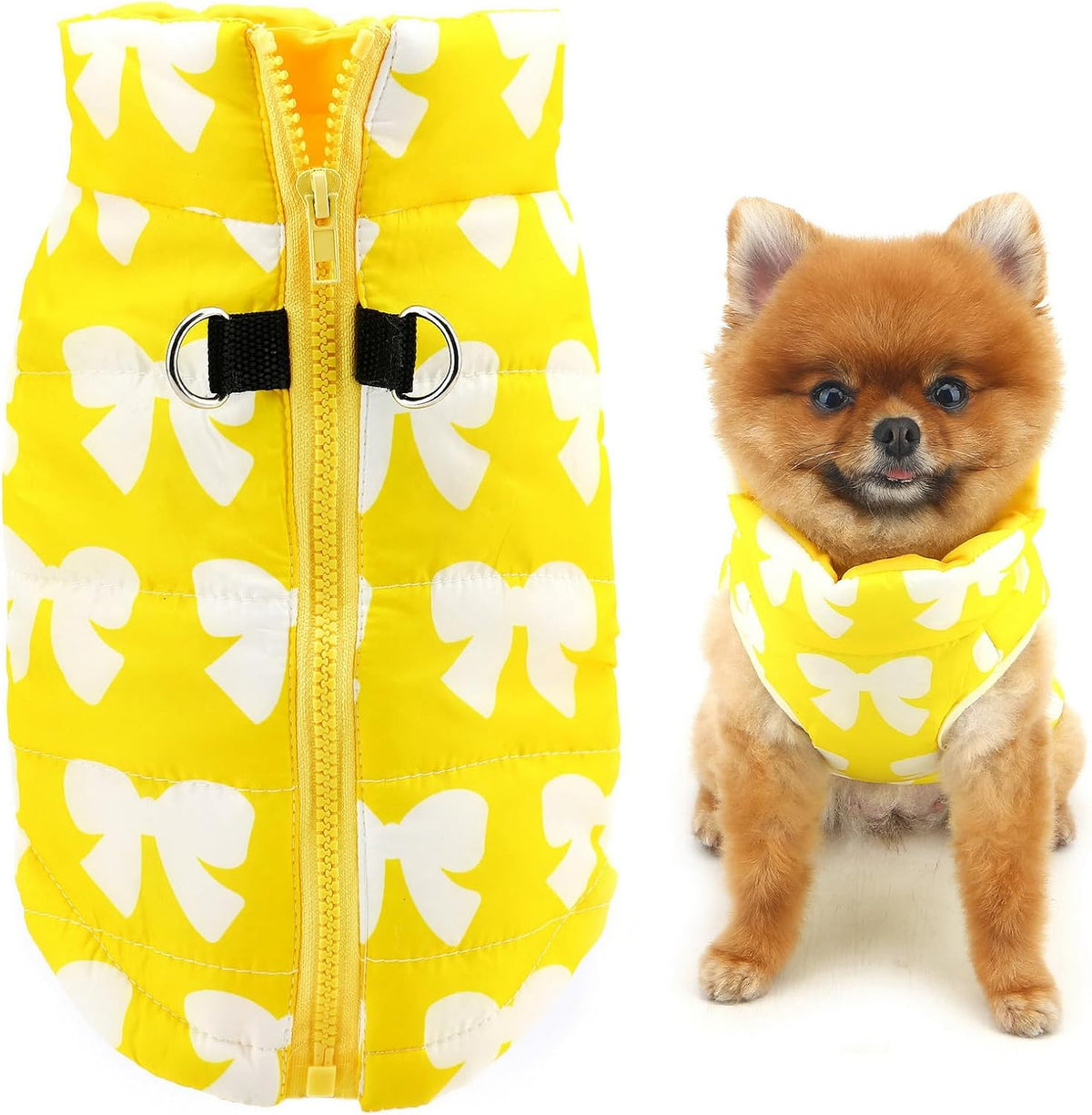 SMALLLEE_LUCKY_STORE Quilted Coat for Small Pets