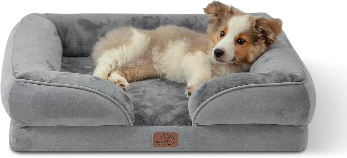 Bedsure Foam Dog Sofa Bed with Removable Cover