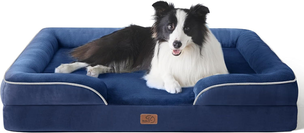 Bedsure Foam Dog Sofa Bed with Removable Cover