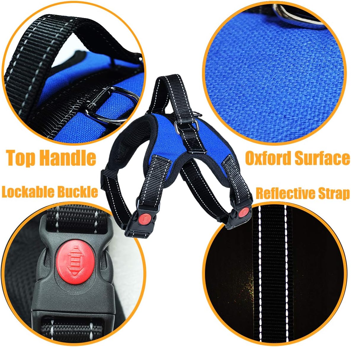 Musonic Adjustable Padded Dog Harness