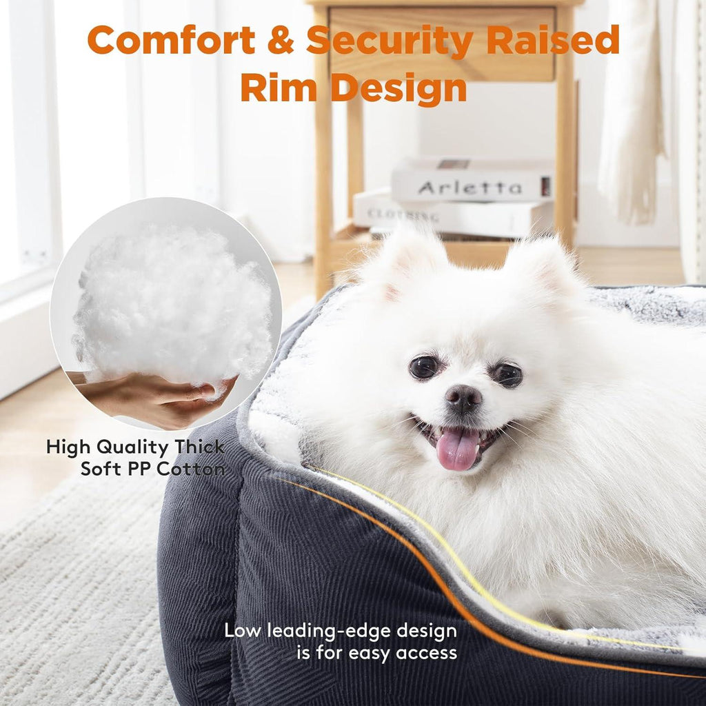 MIXJOY Washable Plush Dog Bed