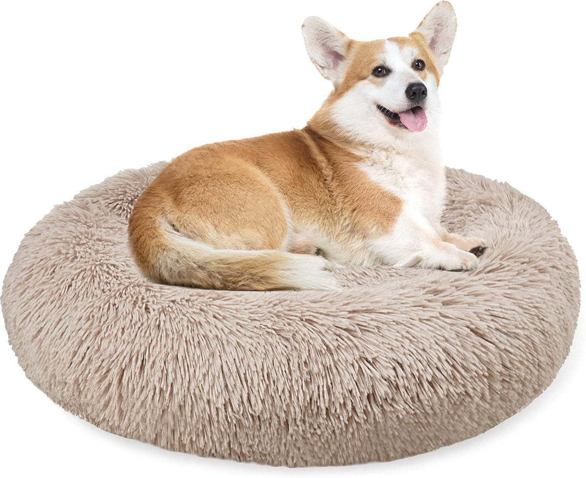 Enjamoy Round Plush Donut Pet Bed