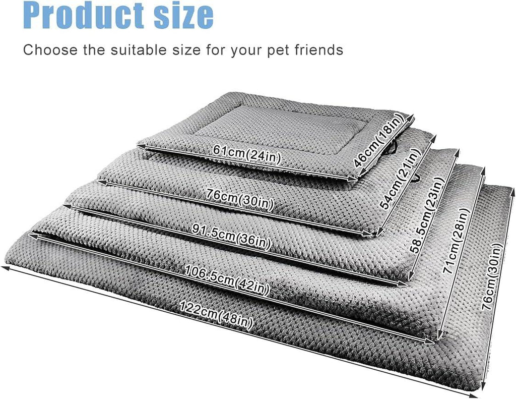 Onarway Washable Plush Dog Bed Mat