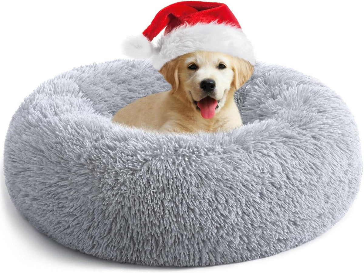 YOJOGEE Faux-Fur Donut Pet Bed