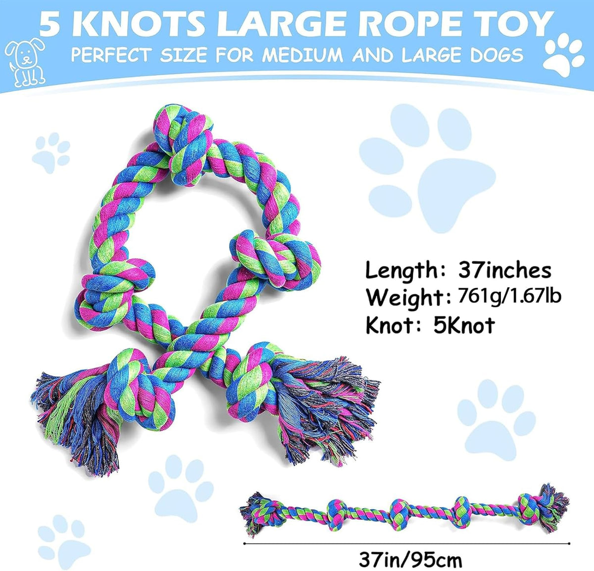 Aitmexcn Dog Rope Toys and Play Sets