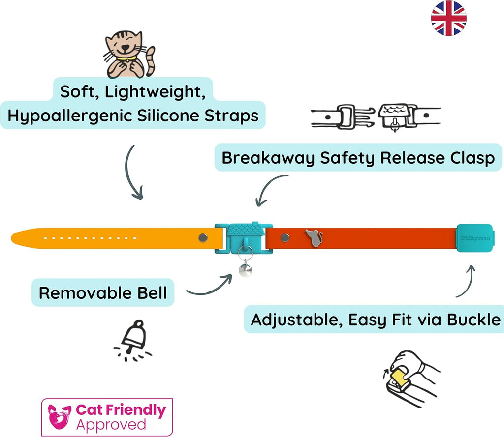 Kittyrama Silicone Cat Collar with Bell