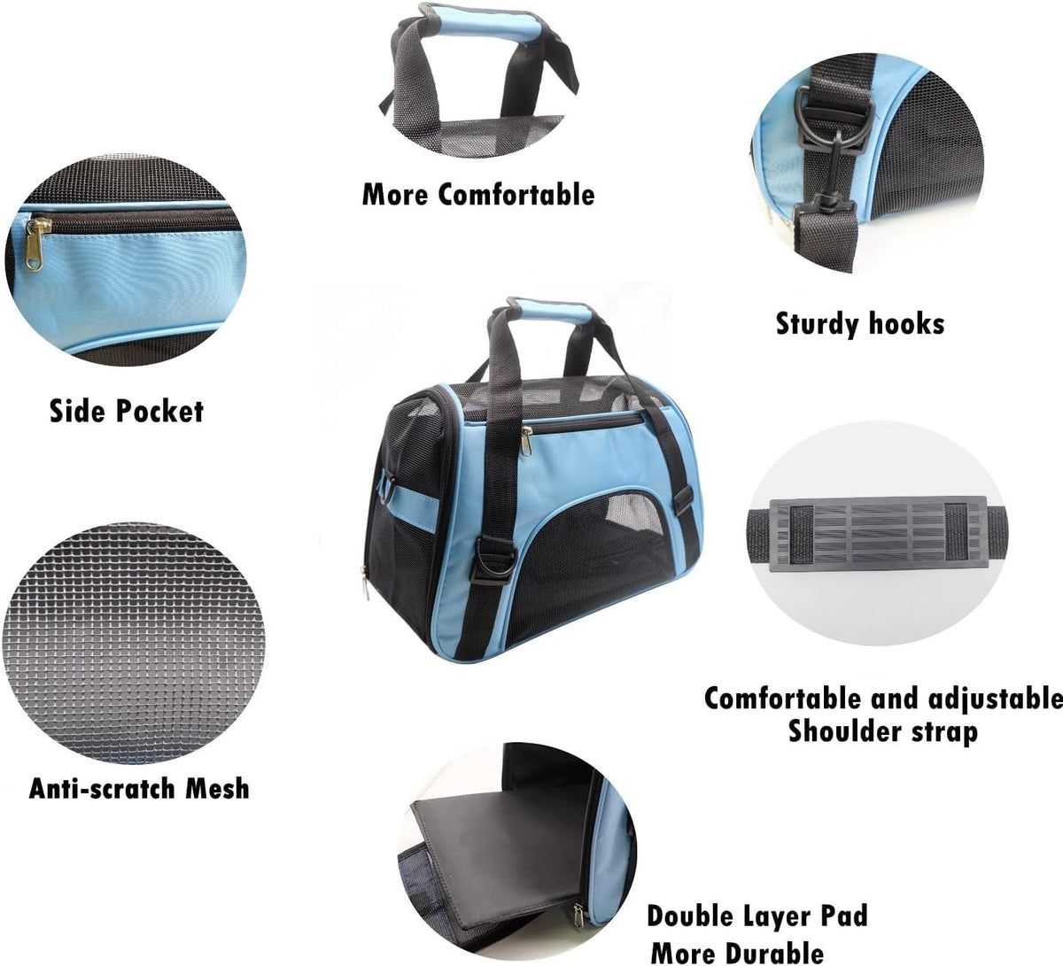 ZvoanSem Soft-Sided Pet Carrier Bag