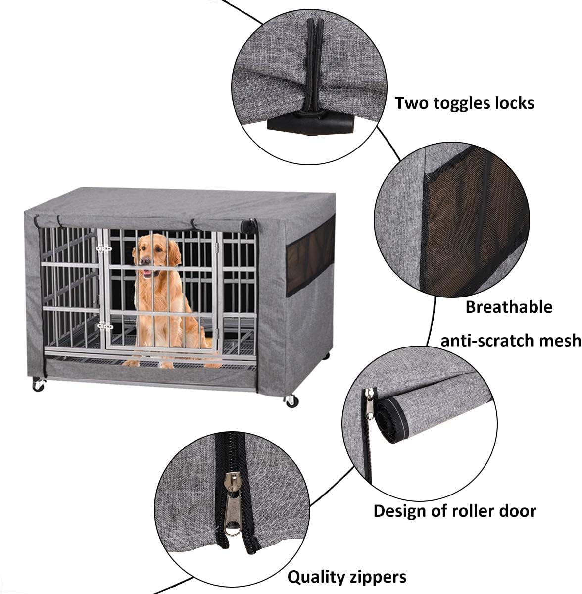 Polyester Dog Crate Cover