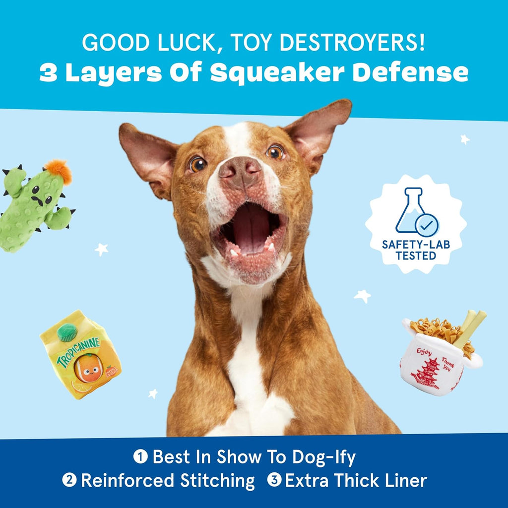 BarkBox Multi-Part Plush Dog Toys