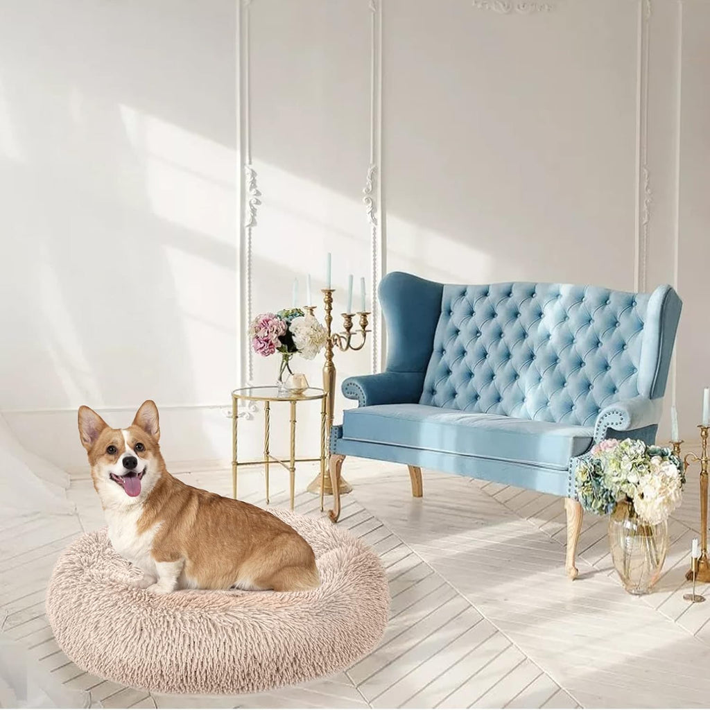 Enjamoy Plush Donut Pet Bed