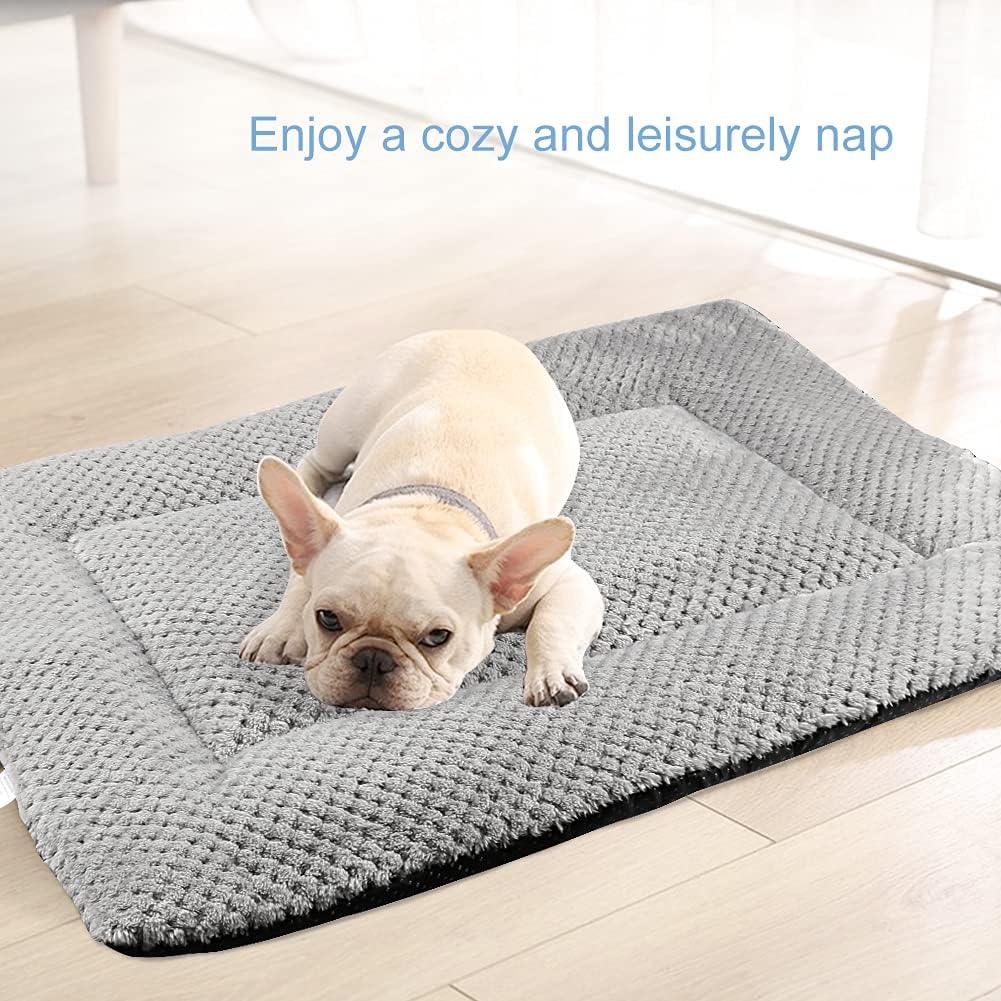 Onarway Washable Plush Dog Bed Mat