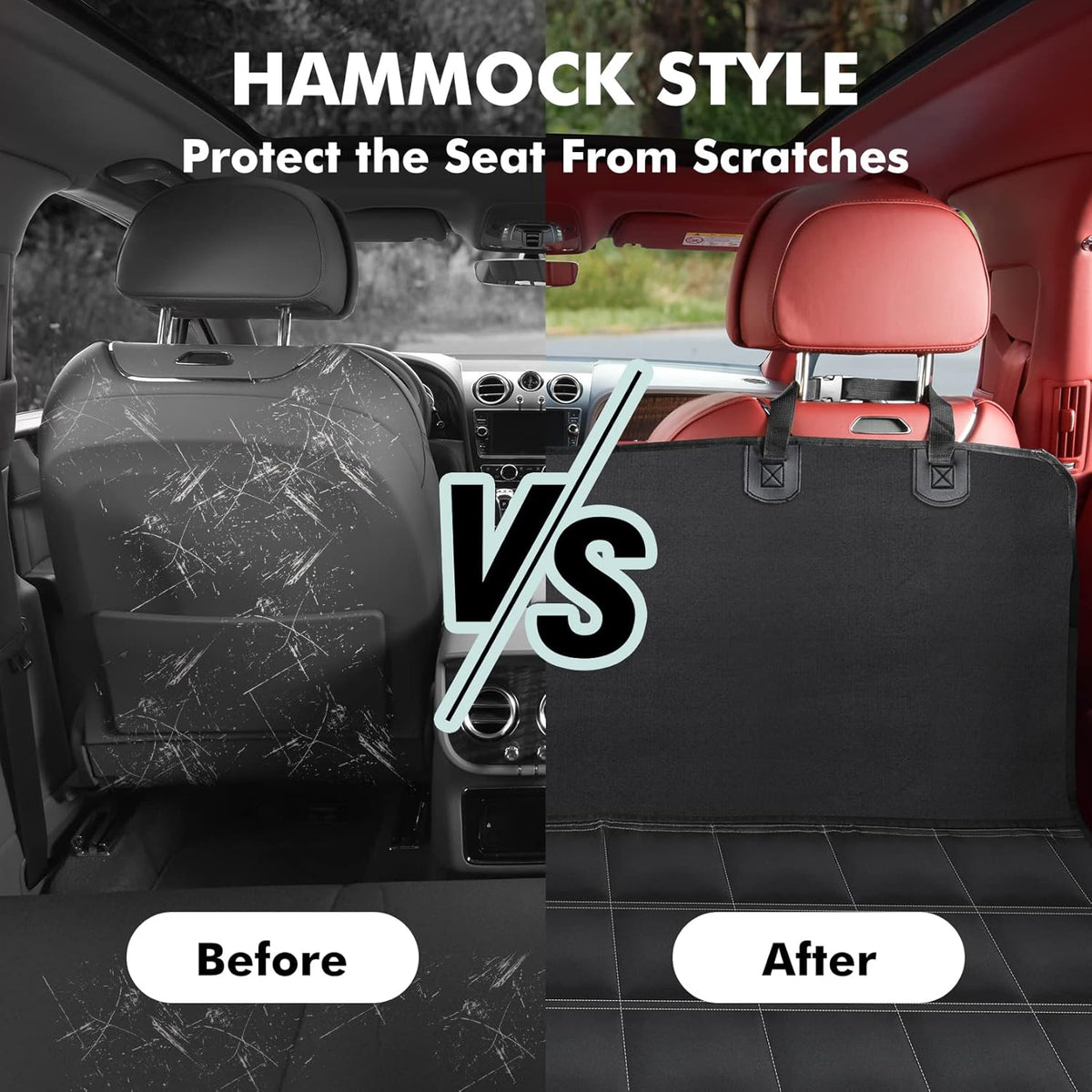 Hopidogie Four-Way Dog Car Seat Cover