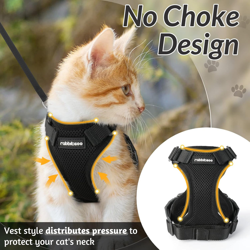 rabbitgoo Adjustable Cat Harness and Lead Set