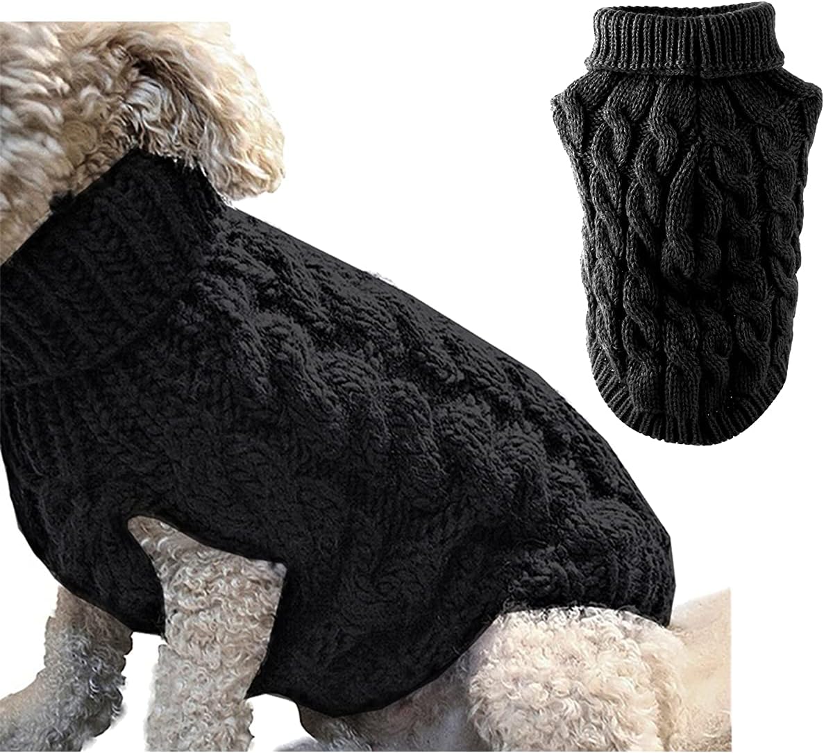 Knitted Turtleneck Jumper for Dogs and Cats