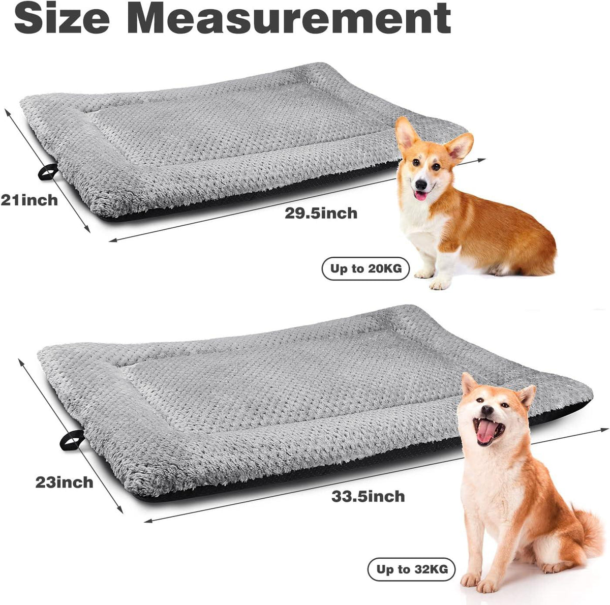 ASIJIA Washable Plush Dog Bed Mat