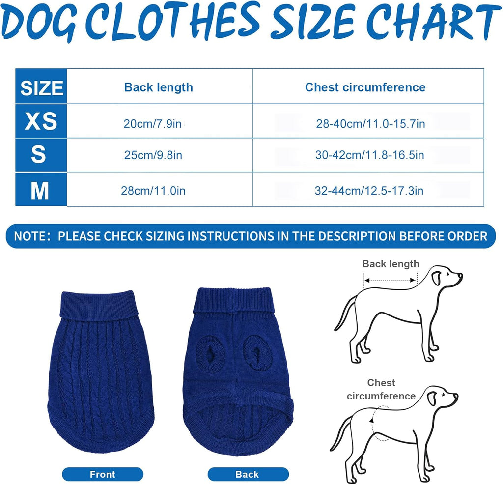 Knitted Jumper for Small Dogs