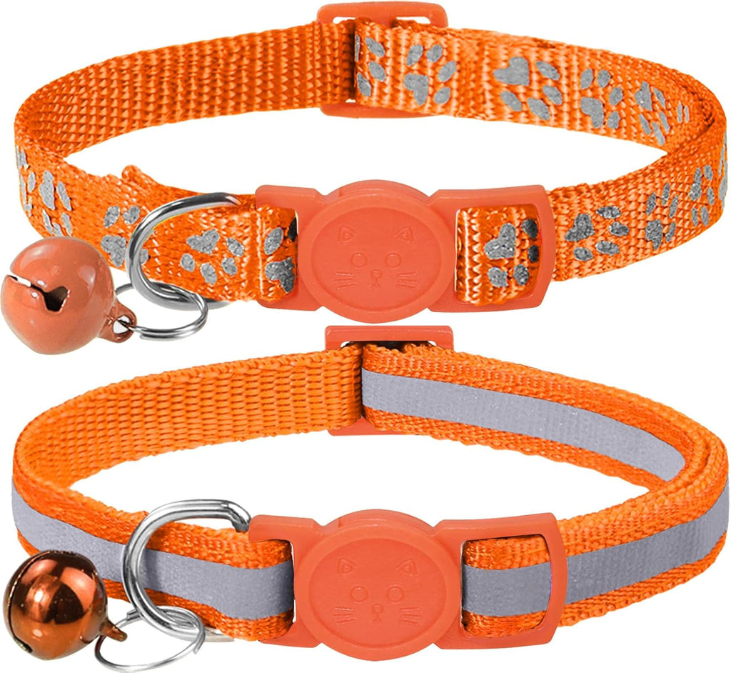 Taglory Reflective Cat Collars with Bells, Pack of 2