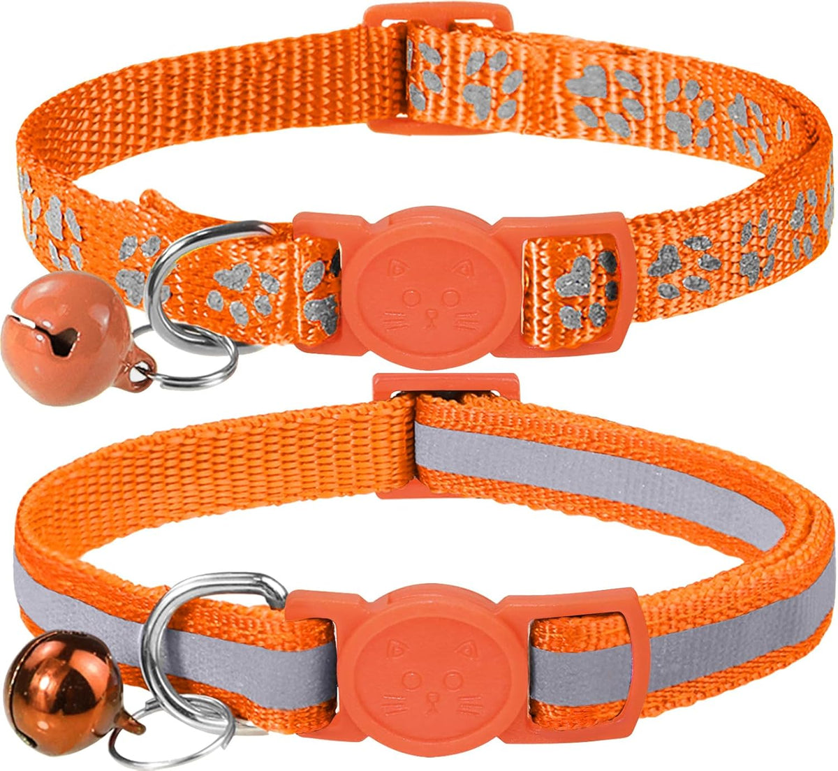 Taglory Reflective Cat Collars with Bells, Pack of 2