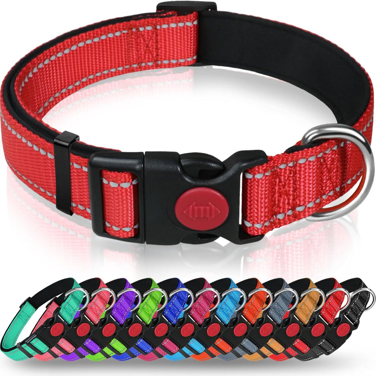 Taglory Reflective Nylon Dog Collar