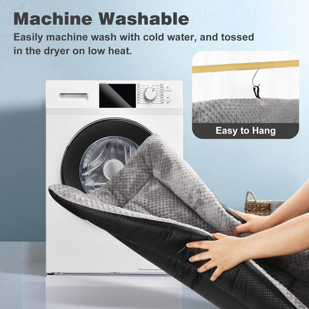 ASIJIA Washable Plush Dog Bed Mat