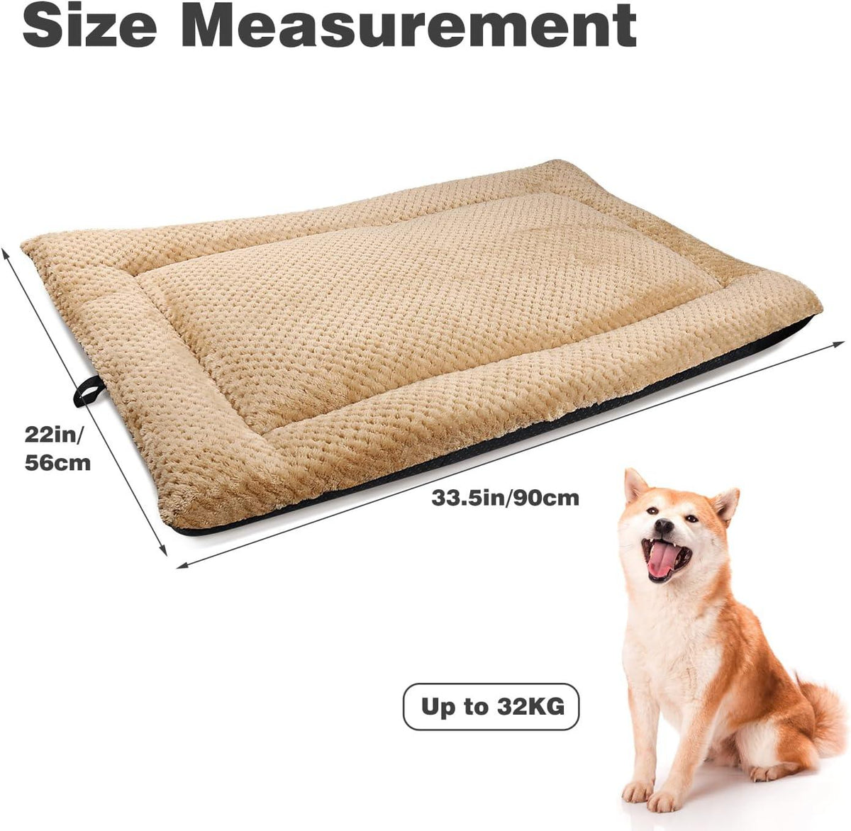 ASIJIA Washable Plush Dog Bed Mat
